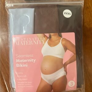 NWT Size XXXL Destination Maternity Seamless Bikini 3-Pack